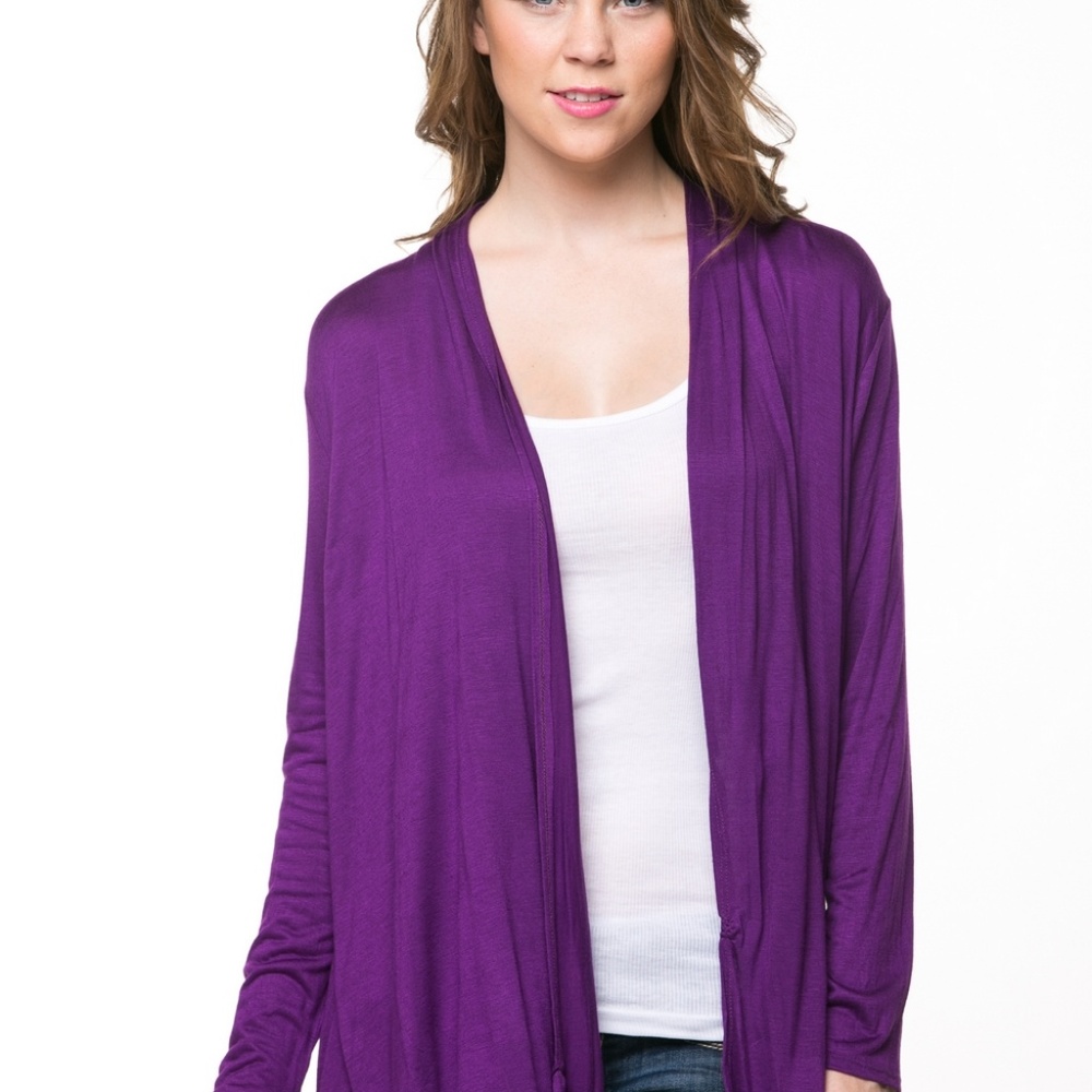 Solid Cardigan - Picture 2 of 5